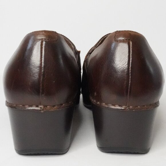 Dansko, Leather Tenley Clog Slip-on Shoes, Brown - Picture 6 of 9